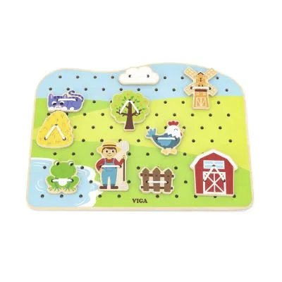 Viga 44637 Vėrimo žaidimas - ūkis - Dėlionės