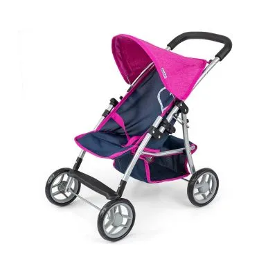 Milly Mally Lėlių vežimėlis "Natalie Prestige Navy" - Lėlių namai, vežimėliai ir kita atributika