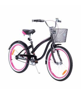 Dviratukas TOMABIKE "CRUISER" 20, Black / Pink
