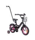 Dviratukas TOMABIKE "PLATINUM" 12, BLACK / PINK