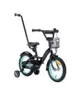 Dviratukas TOMABIKE "PLATINUM" 14, BLACK / TURKUS