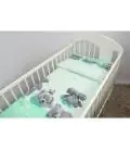 120/90 cm. Ankras 2 daļu gultas veļas komplekts "Funny Bear", Piparmētru