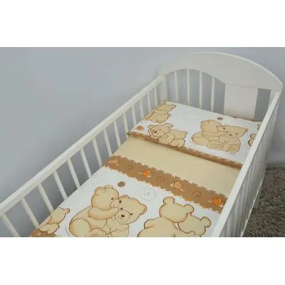 120/90 cm. Ankras 2 dalių patalynės užvalkalų komplektas "Draugai", Ruda