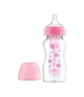 DR.BROWN'S pudelīte OPTIONS+ ar platu kaklu, 270ml, rozā, Floral