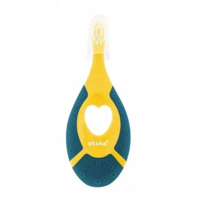 Akuku pirmasis dantų šepetėlis 0-2 m., A0158 - Higienos prekės