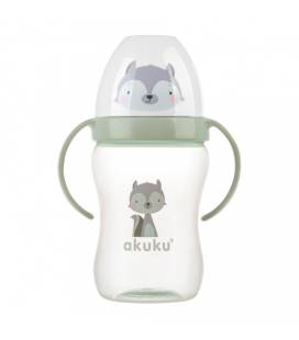 Akuku neišsiliejanti gertuvė, 240 ml su dviem rankenėlėmis, A0220-RACCOON