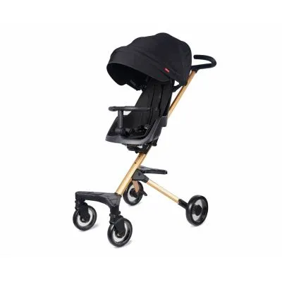 QPLAY vežimėlis EASY 3in1, Golden/Black