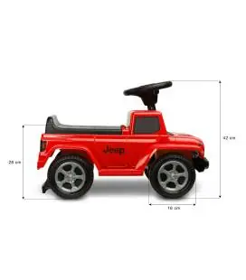 Paspiriama mašinėlė Toyz Jeep Rubicon, Pink