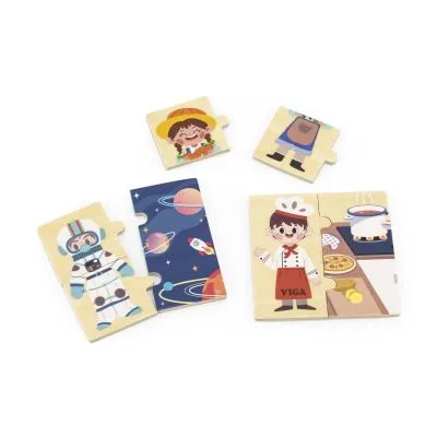 Viga koka puzle - Profesijas, 44650, no 18 mēn.