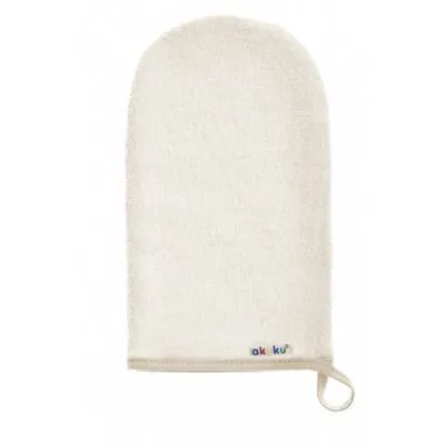 Akuku maudymosi pirštinė, A1121_ecru - Vonelės ir maudymosi reikmenys