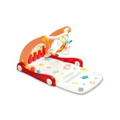 Toyz 2in1 staigulis ar attīstošo paklājiņu, Rozā