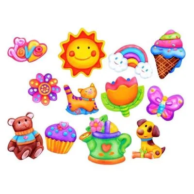 Kūrybinis magnetukų rinkinys 12 vnt. ZA2878