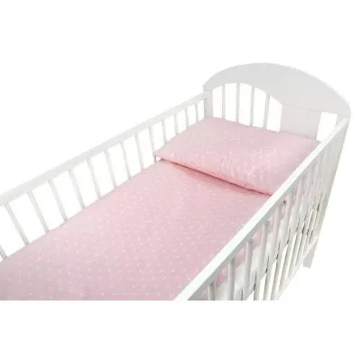 135/100 cm. Ankras 2 dalių patalynės užvalkalų komplektas "Rozeta", Rožinė