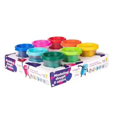 GENIO KIDS DABĪGAIS PLASTILĪNS - MODELĒŠANA, 8 KRĀSAS