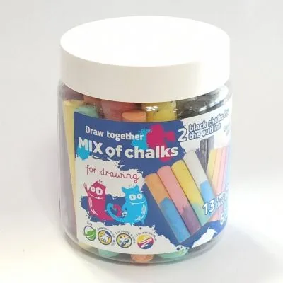 GENIO KIDS KRĀSAINĀS ZĪMĒŠANAS KRITIŅI DIVKRĀSU 21 GAB. 