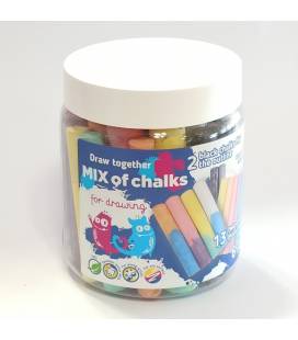 GENIO KIDS SPALVOTOS PIEŠIMO KREIDELĖS DVISPALVĖS 21 VNT. 3m+
