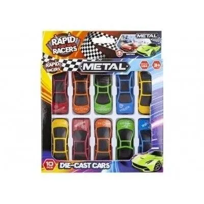 METALINIŲ MAŠINĖLIŲ RINKINYS 10 VNT 1:64. 3m+