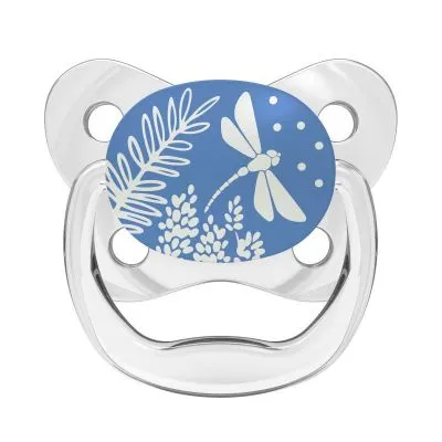 DR. BROWN'S tamsoje šviečiantis čiulptukas PreVent BUTTERFLY, rožinis nuo 0-6 mėn., 1 vnt.