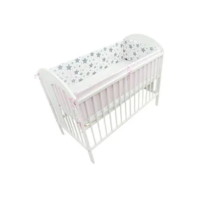 Ankras 360 cm. apsaugėlės lovytei New stars, rožinė