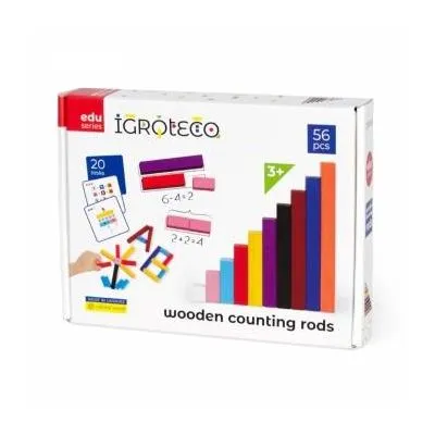 Igroteco skaitīšanas nūjiņas, 56 gab., IG0385