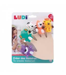LUDI pirščiukų žaidimas, Safari gyvūnai, L30074