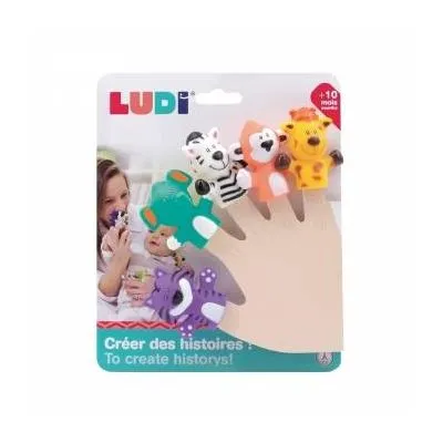 LUDI pirščiukų žaidimas, Safari gyvūnai, L30074