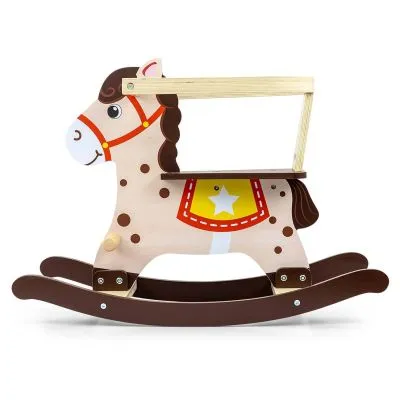 Supamas medinis arkliukas Milly Mally Lucky 12 - Brown - Supamieji arkliukai