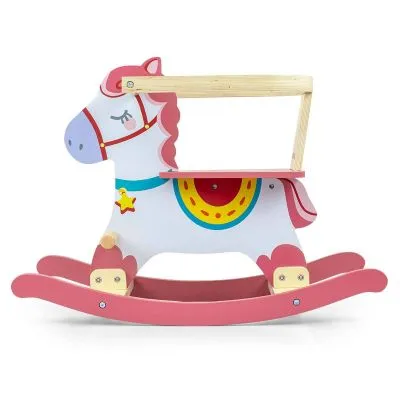Supamas medinis arkliukas Milly Mally Lucky 12 - Pink - Supamieji arkliukai