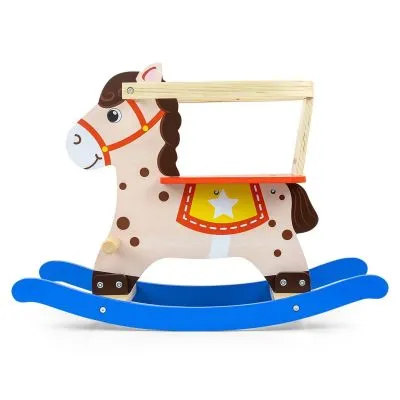 Supamas medinis arkliukas Milly Mally Lucky 12 - Blue/Red - Supamieji arkliukai