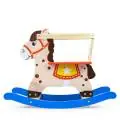 Supamas medinis arkliukas Milly Mally Lucky 12 - Blue/Red