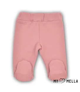 Kelnės su pėdutėmis pašiltintos medvilnės 56, 62 cm. Rausva