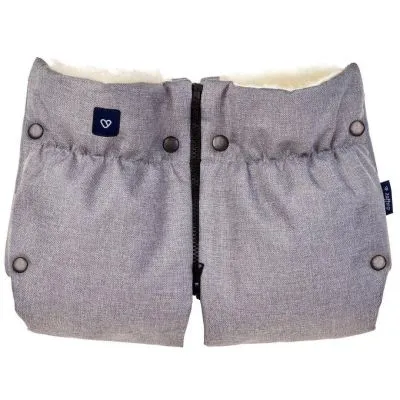 Vilnas cimdi-ratiņu pārsegs, Womar Zaffiro Melange, Gaiši pelēks