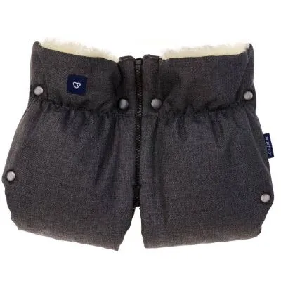 Vilnos pirštinės-mova vežimėliui, Womar Zaffiro Melange, Graphite