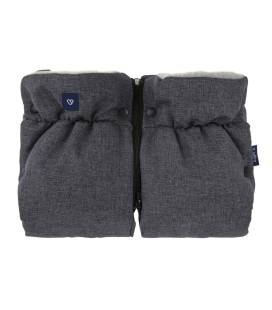 Vilnos pirštinės-mova vežimėliui, Womar Zaffiro Premium, Melange Grey