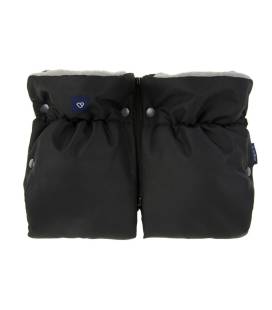 Vilnos pirštinės-mova vežimėliui, Womar Zaffiro Premium, Melange Black