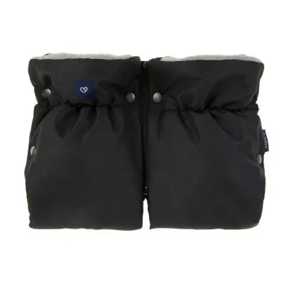 Vilnos pirštinės-mova vežimėliui, Womar Zaffiro Premium, Melange Black