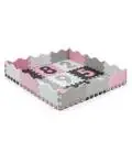 Milly Mally dėlionė/sustatomas kilimėlis Jolly 3x3 Digits - Pink Grey