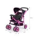 Milly Mally Lėlių vežimėlis Kate Prestige Black