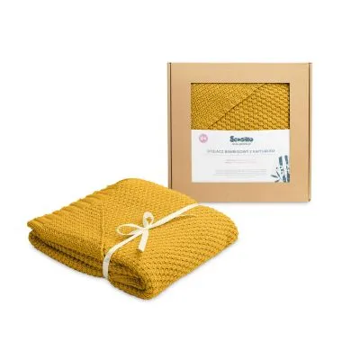 Sensillo 100% bambuko pledas 90x85, Geltonas