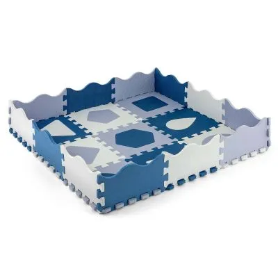 Milly Mally dėlionė/sustatomas kilimėlis Jolly 3x3 Shapes - Blue