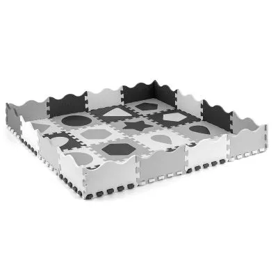 Milly Mally dėlionė/sustatomas kilimėlis Jolly 4x4 Shapes - Grey - Žaidimų kilimėliai