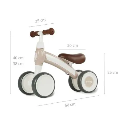 Qplay balansinis stumdukas Retro Beige - Balansiniai dviratukai