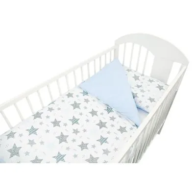 120/90 cm. Ankras 2 dalių patalynės užvalkalų komplektas "New Stars", Mėlyna - Patalynės užvalkalai