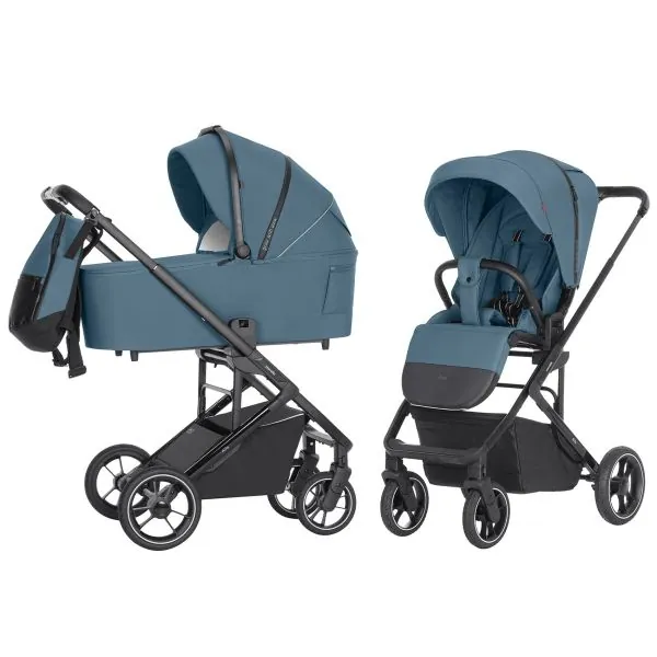 2in1 vežimėlis Carrello Alfa, Indigo blue