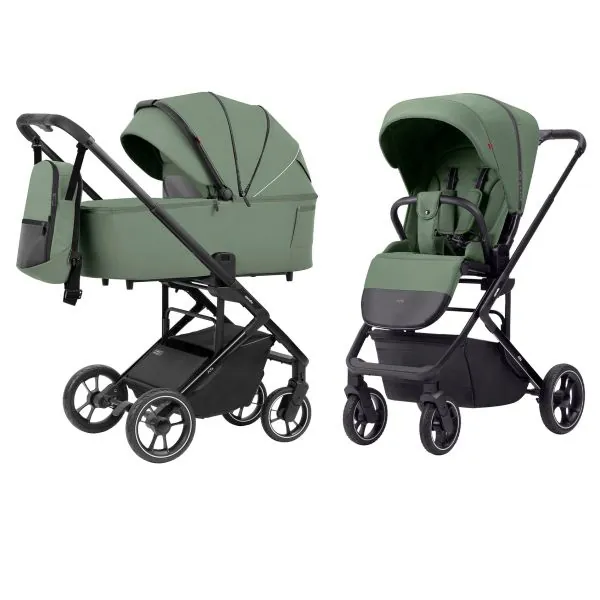 2in1 vežimėlis Carrello Alfa, Sea green