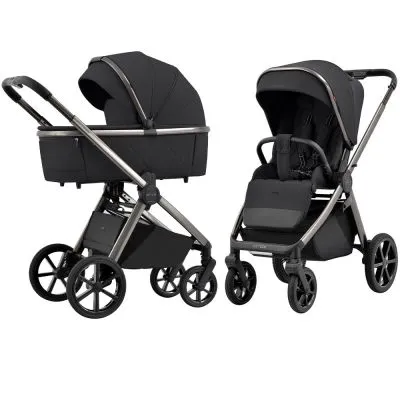2in1 vežimėlis Carrello Omega, Absolute black - 2in1 vežimėliai