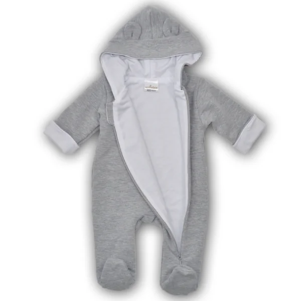 Siltināts kombinezons zīdaiņiem, Pelēks, 62 cm.