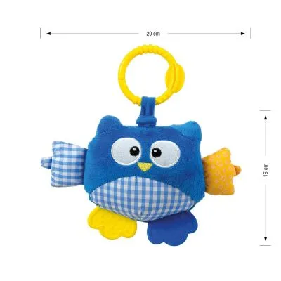 Milly Mally Plush hanging toy - Cutie owl - 2881 BLUE - Pagrindinis