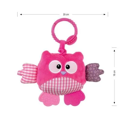 Milly Mally Plush hanging toy - Cutie owl - 2881 PINK - Pagrindinis