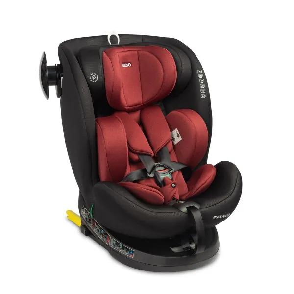 Autokrēsls Caretero Commo I-size 0-36 kg. 360., Burgundijas krāsa.